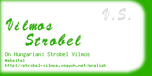 vilmos strobel business card
